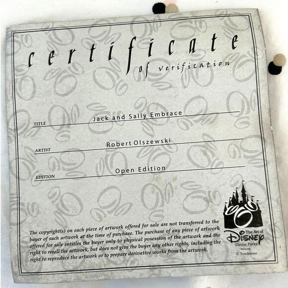 Disney Gallery of Light Jack & Sally Embrace Light Up Mini Nightmare Halloween - Picture 7 of 9